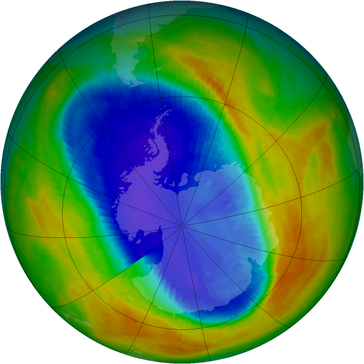 Antarctic ozone map for 08 September 2002